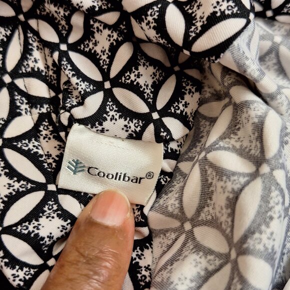 COOLIBAR Black White Floral Beachy Fishing Camping Gardening Bucket Sun Hat S/M - Picture 5 of 6